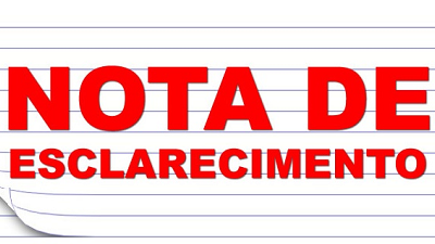 NOTA DE ESCLARECIMENTO